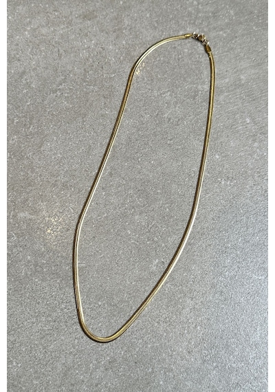 İtalyan Model Floransa Tasarım Şık Kadın Gold Renk Stainless Steel 316l Çelik 55cm Kolye