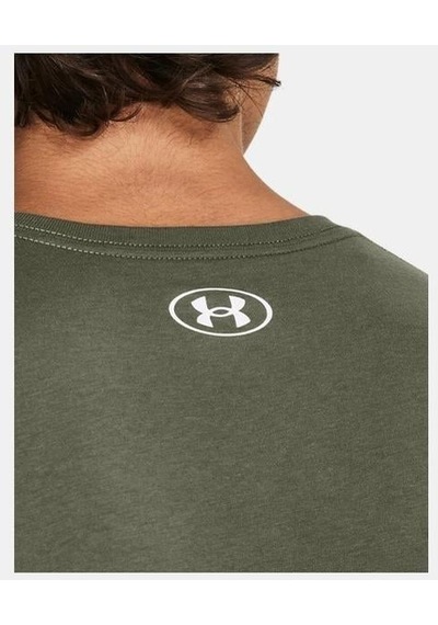 Under Armour Ua Camo Chest Stripe Ss Erkek T-shirt-28305-yeşil