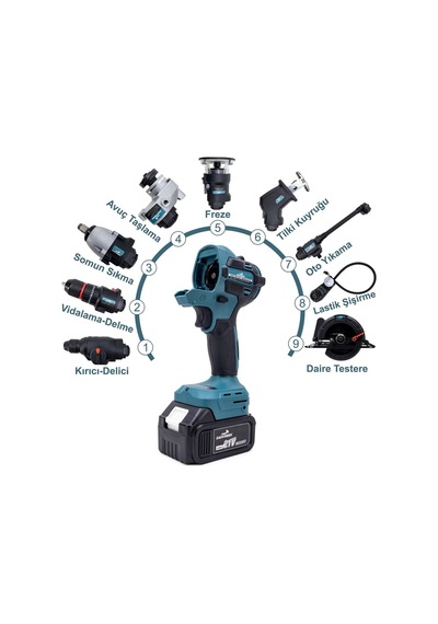 Dawreek BT0234 MK10 10 Başlıklı Çok Amaçlı Makine