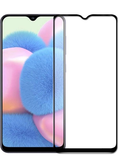 Forzacase Samsung Galaxy A30s İle Uyumlu Çerçeveli Tam Kaplayan Temperli Ekran Koruyucu - Fc003