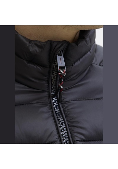 Jack & Jones Erkek Dik Yaka Kapitone Ceket - Bradley - 12280971 Black