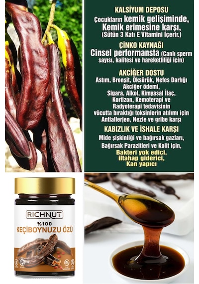 %100 Keçiboynuzu Özü 400 Gr Diğer