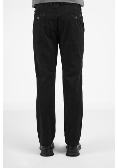 İmza Siyah Yan Cep Casual Comfort Fit Pamuklu Chino Pantolon 1003255171 Siyah