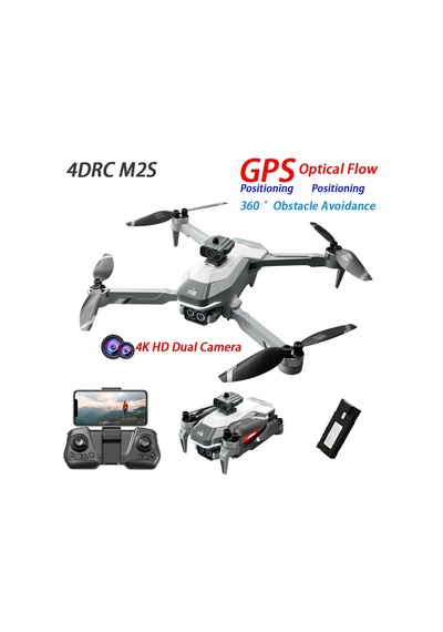 Özel Seri Elektronik Fotoğraf Hobi Aracı 4drc M2s Drone Gps 4k Hd Çift Kamera 3 Batarya