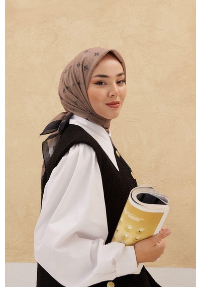 Silk Home Olinda Eşarp - Koyu Vizon Siyah - Koyu Vizon Siyah