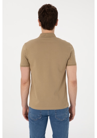 U.S. Polo Assn. Erkek Slim Fit Polo Yaka Haki Basic Tişört 50305929-VR027 U.S. Polo Assn. Erkek Slim Fit Polo Yaka Haki Basic Tişört 50305929-VR027