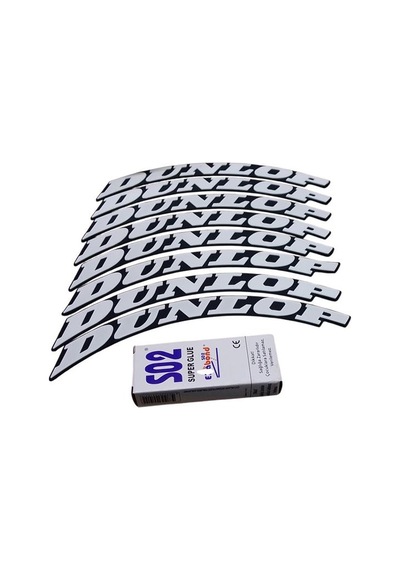 Lastik Yanak Yazısı Dunlop Siyah