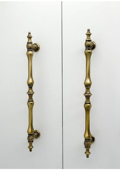 Şehzade Antik Sarı Mobilya Dolap Mutfak Çekmece Kulpu 160 Mm 16 Cm 2 Adet