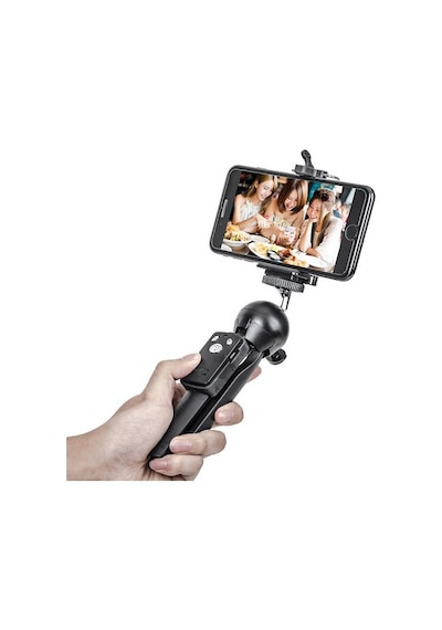 Pdx BG1978 Masa Mini Tripodu 25 cm Bluetooth Kumanda Dslr Cep Telefonu