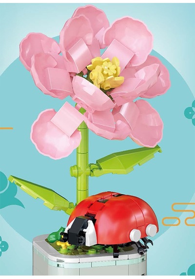 Çiçekler Ve Böcekler Yapı Blokları Ladybug