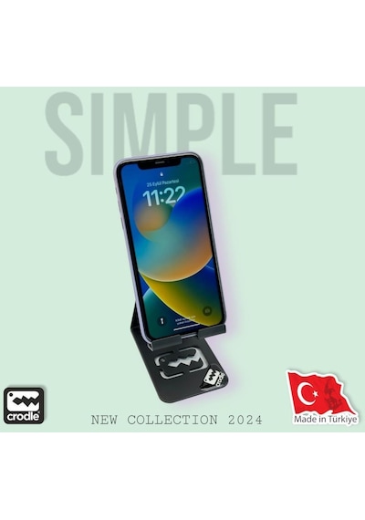 Tüm Cihazlara Uyumlu Universal Portatif Metal Masaüstü Telefon Tablet Tutucu