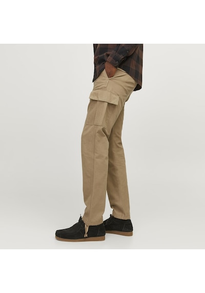 Jack & Jones Erkek Pamuklu Kargo Pantolon - Kane - 12258150 Elmwood