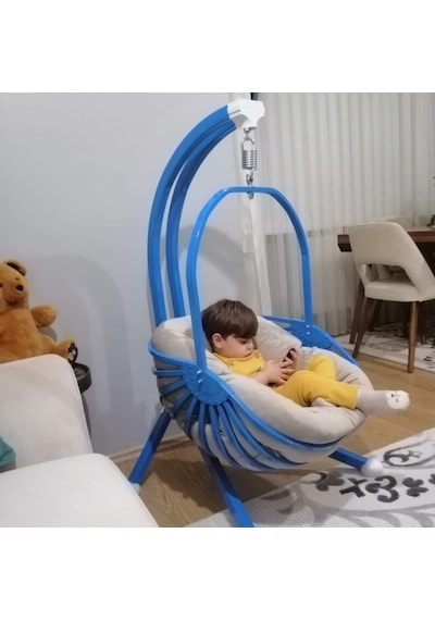 Murtiko Çocuk Salıncağı Çelik Gövdeli Lüks Minderli Hamak Modeli