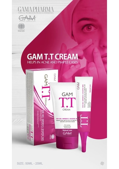 Gam Tt Yağlı ve Problemli Ciltler İçin Nemlendirici Akne ve Sivilce Kremi 50 ML