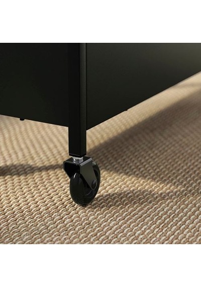 Ikea Nıssafors Servis Arabası, Siyah, 50,5x19x67 Cm