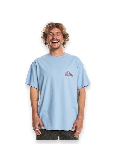 Quiksilver Eqyzt07654 Take Us Back Logo Ss Açık Mavi Erkek T-shirt Açık Mavi