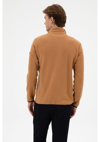 U.S. Polo Assn. Erkek Regular Fit Camel Polar Örme Hırka 50313779-VR233