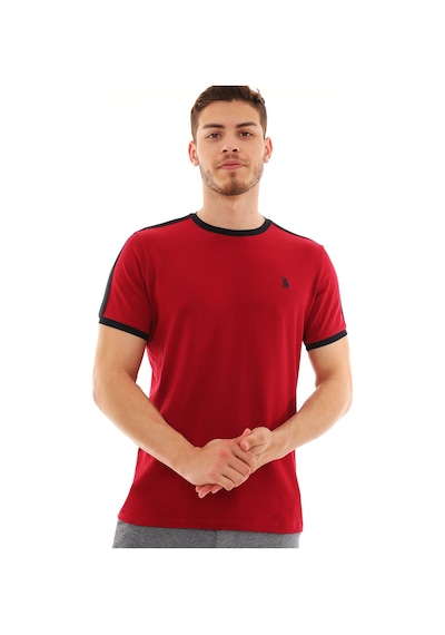 T8584 Dewberry Erkek T-shırt-bordo Bordo