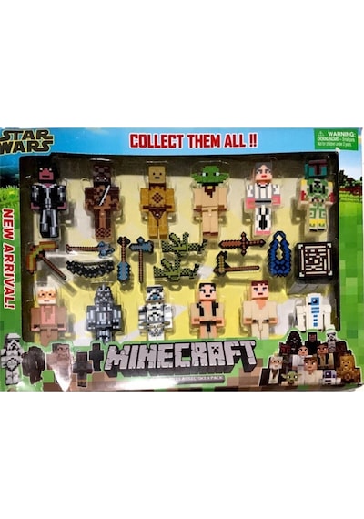 Minecraft 23 Parça Aksesuarlı Star Wars Serisi Oyuncak Minecraft