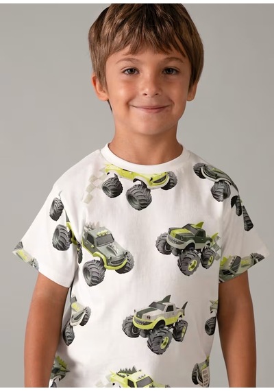 Mayoral Erkek Çocuk T-shirt 3068 Ekru