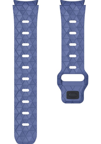 Samsung Uyumlu Galaxy Watch 5 Pro 45mm Zore Krd-116 20mm Futbol Desenli Spor Tasarımlı Silikon Kordon-beyaz