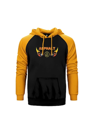 Asphalt 9 Legends Sarı Renk Reglan Kol Kapşonlu Sweatshirt Sarı