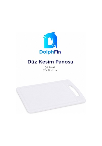 Düz Kesim Panosu Çok Renkli 27 X 21 X 1 Cm Plastik