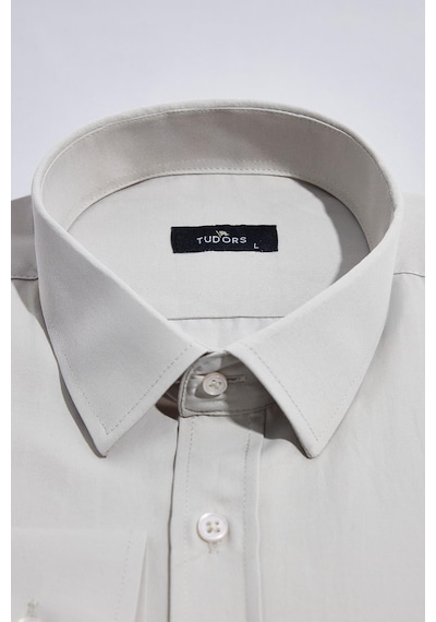 Tudors Erkek Modern Slim Fit Pamuklu Düz Bej Gömlek-32867 Bej Tudors Erkek Modern Slim Fit Pamuklu Düz Bej Gömlek-32867 Bej