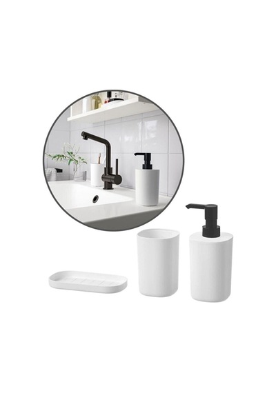 Storavan 3 Parça Banyo Tuvalet Sabunluk Fırçalık Seti