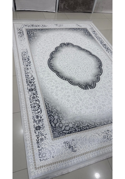 Safyün Halı Kadife Kf513 Gri 200 X 290 Renkli