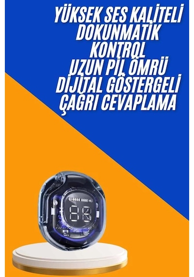 Mey İthalat Kulak İçi Bluetooth Kulaklık Anc Enc Özellikli Şarj Göstergeli Kablosuz Kulaklık