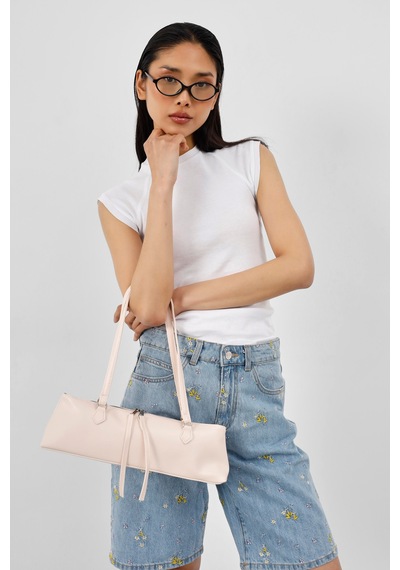 Shule Bags Core Basic Baget Çanta Pudra Pembe
