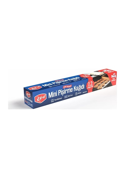 Roll-up Airfry, Tost, Fırın İçin Mini Kesilmiş Pişirme Kağıdı 30x42cm