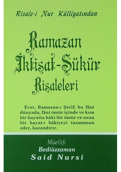 Ramazan İktisat-Şükür Risaleleri - Orta Boy (Kod:424) / Bediüz...