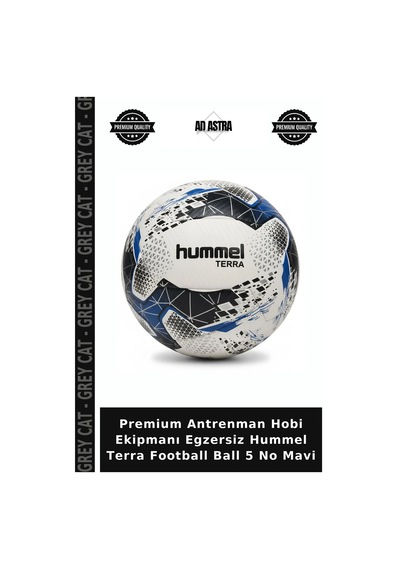 Premium Antrenman Hobi Ekipmanı Egzersiz Hummel Terra Football Ball 5 No Mavi