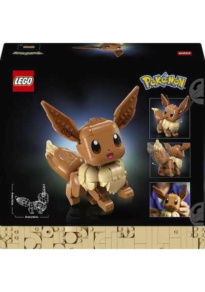 LEGO® Pokémon™ Eevee 72151 - Yetişkinler için Duruşu Ayarlanabilir Figür İçeren Video Oyunu Modeli Yapım Seti (587 Parça)