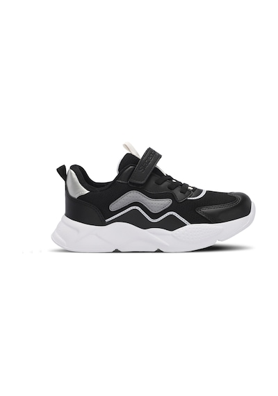 Slazenger PESO I Çocuk Cırt Cırtlı Siyah Sneaker