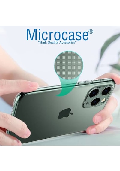Microcase Apple Uyumlu iPhone 11 Kamera Lens Korumali Seffaf Silikon Kilif 447851687