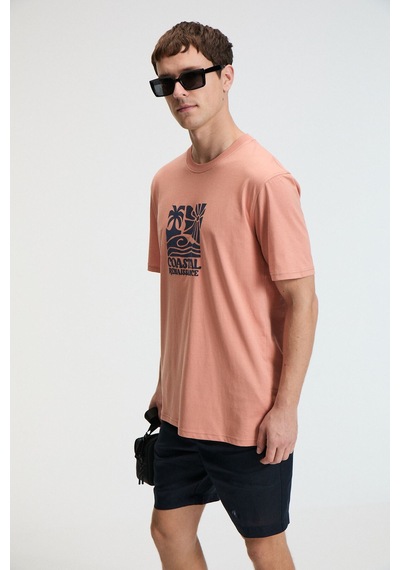 Grımelange SWEET Erkek %100 Pamuk Oversize Fit Baskılı Kısa Kollu Yuvarlak Yakalı Yavruağzı T-Shirt Grımelange SWEET Erkek %100 Pamuk Oversize Fit Baskılı Kısa Kollu Yuvarlak Yakalı Yavruağzı T-Shirt