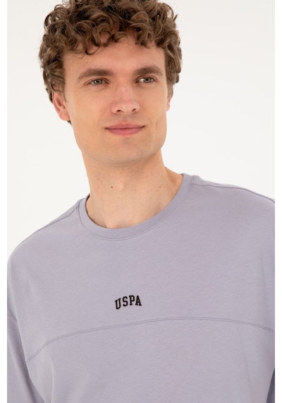 U.S. Polo Assn. Erkek Comfort Fit Bisiklet Yaka Gri Tişört 50287083-VR024 U.S. Polo Assn. Erkek Comfort Fit Bisiklet Yaka Gri Tişört 50287083-VR024