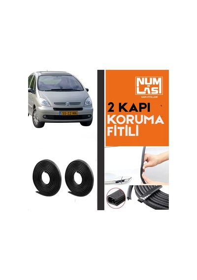 Citroen Xsara Picasso İki Kapı Koruma Fitili Siyah Renk Numlas-a Kalite-nm2600