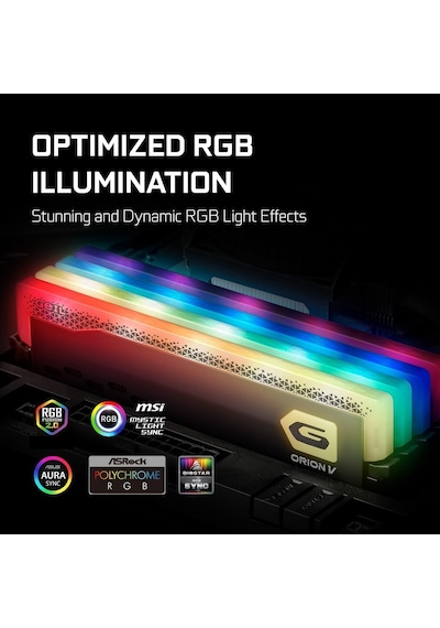 Geıl Orion V Rgb 16gb Ddr5 6000mhz Cl38 Masaüstü Oyuncu Ram Gavsg516gb6000c38csc