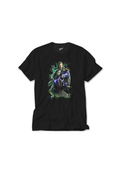 Thor Stained Banner Siyah Tişört Siyah