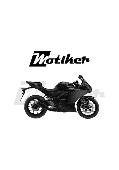 Yamaha Yzf R25 - R3 /2019 - 2025 Model Yan Grenaj Mat Karbon Tasarım Sticker Etiket Modeli