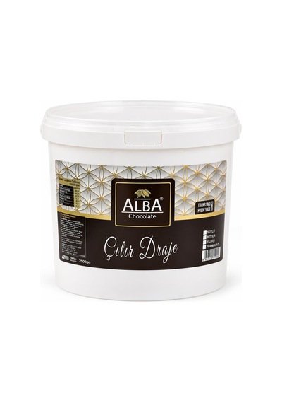 Alba İnci Beyazı Çıtır Draje 2,5 Kg Pasta Ve Tatlı Süsleme Drajesi