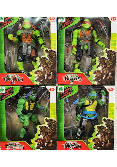 Oyuncak Ninja Kaplumbağalar Leonardo Raphael Michelangelo 4lü Set
