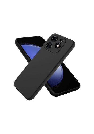 Tecno Spark Go 2024 Kılıf First Silikon - Siyah Sıyah