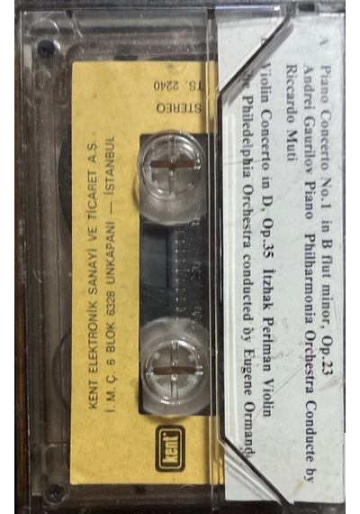 Plak Değildir Kaset Tir Kaset Tchaikovsky Piano Concerto No.1 K