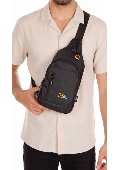 Esvelans Unisex Çapraz Askılı Göğüs Ve Omuz Çantası Body Bag İkili Set Siyah & Gri