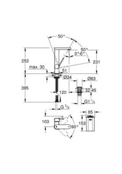Grohe Plus - 23959003 Krom Kaplama